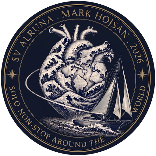 SV Alruna · Mark Hojsan · 2026 — Solo Non-Stop Around the World